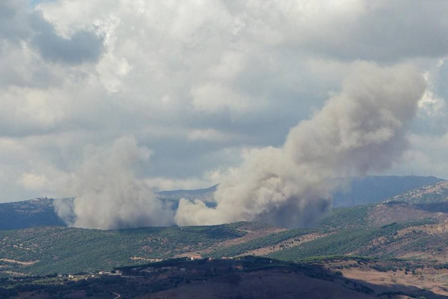 Imágenes de los bombardeos de Israel al sur del Líbano, tras oleada de ataques de Hizbulá