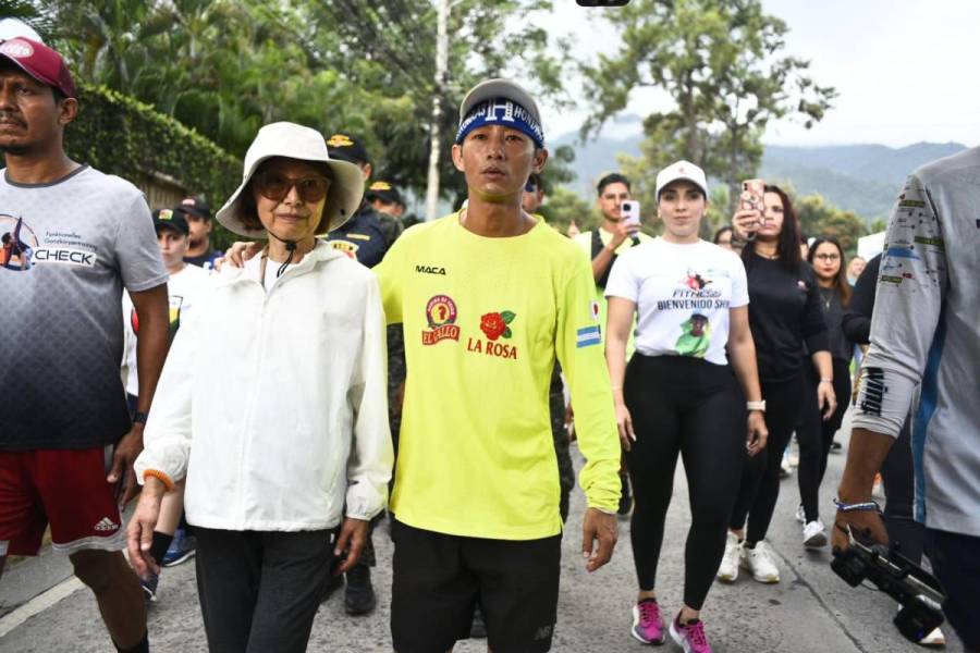 Shin Fujiyama completa reto 3,000 km: Así fue la llegada del japonés a El Progreso