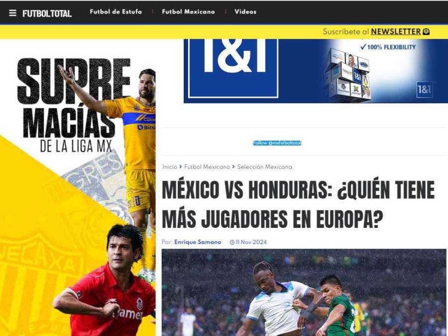 Lo que dicen en México sobre Honduras previo a juego de Nations League