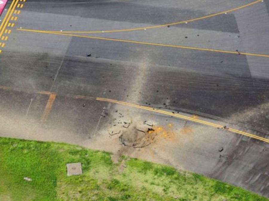 Inesperado y aterrador: así fue explosión de vieja bomba en aeropuerto de Japón