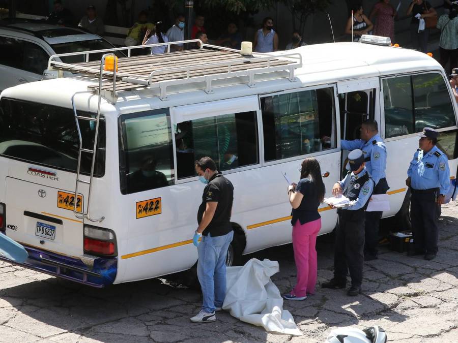 En parqueo del IHSS expiró pasajero tras asalto en bus de Las Torres