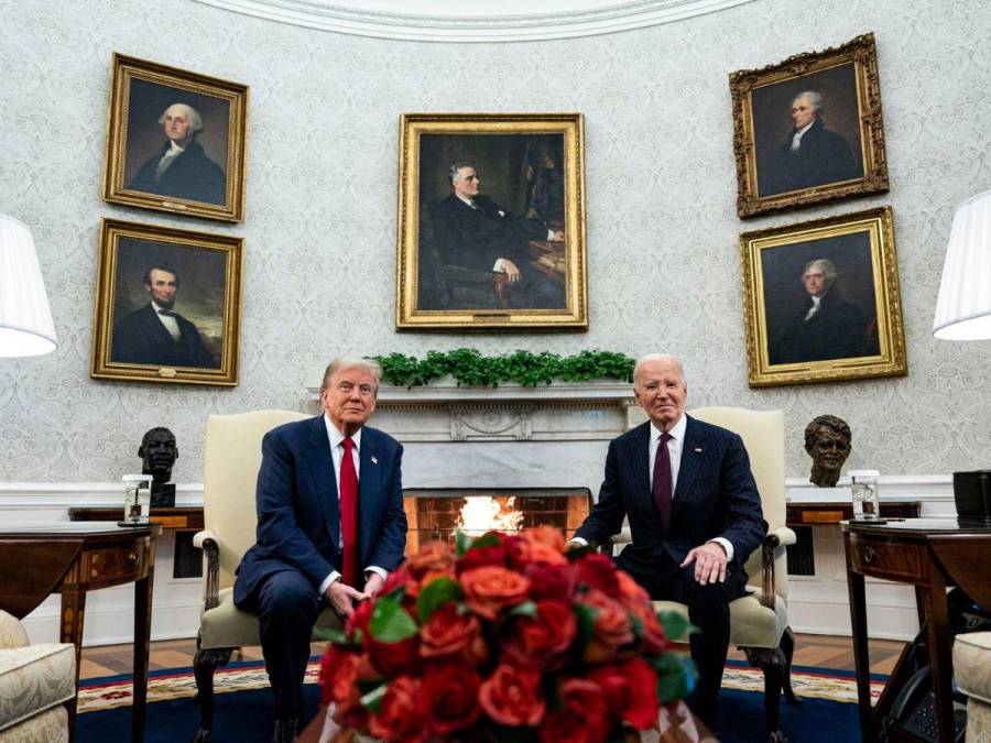 Así fue la reunión de Donald Trump y Joe Biden en la Casa Blanca