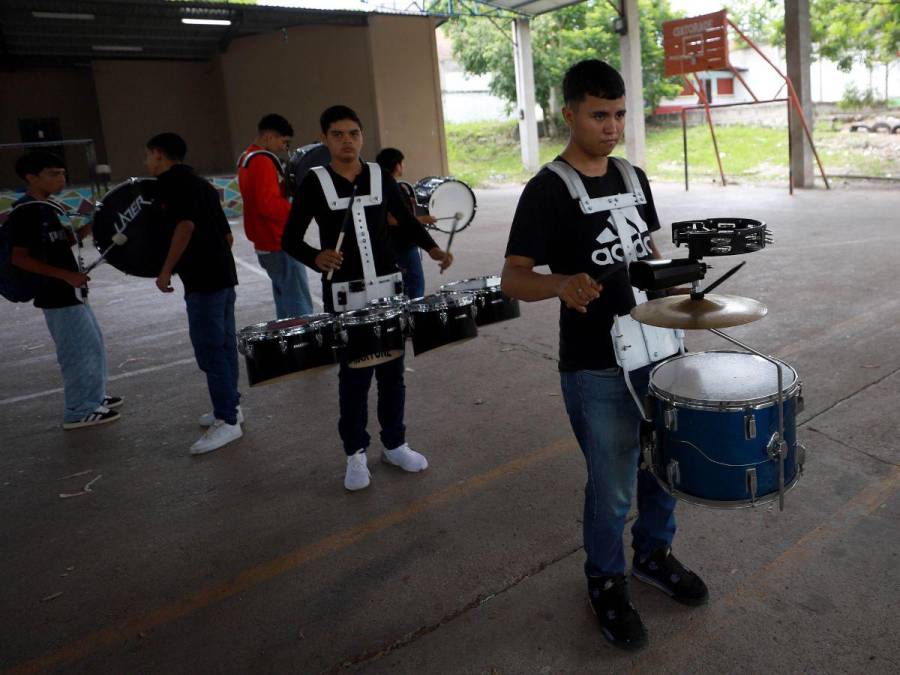 Talento y pasión: banda del Saúl Zelaya Jiménez lista para los desfiles patrios