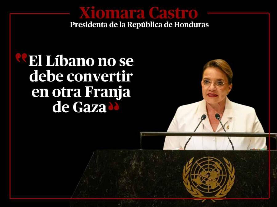 Frases que dijo Xiomara Castro durante su discurso en la ONU