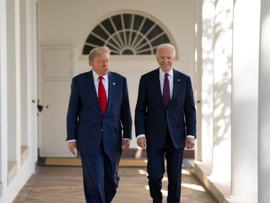 Así fue la reunión de Donald Trump y Joe Biden en la Casa Blanca