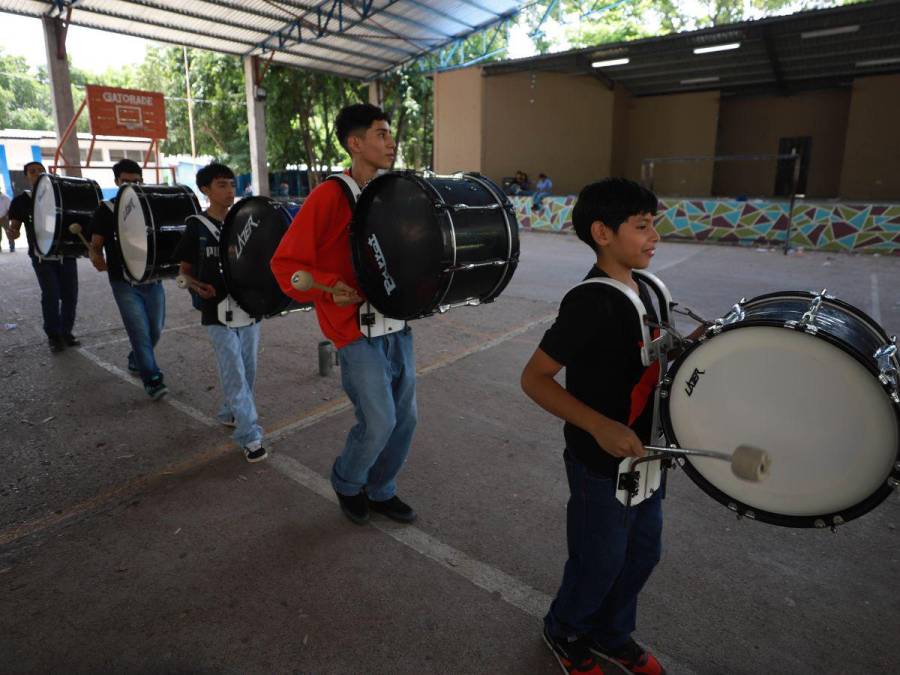 Talento y pasión: banda del Saúl Zelaya Jiménez lista para los desfiles patrios