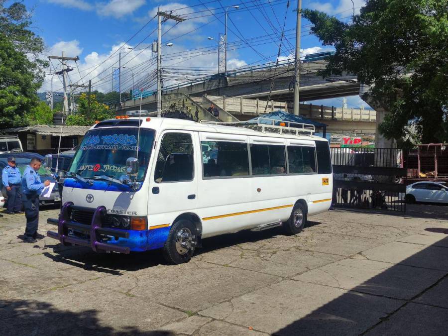 En parqueo del IHSS expiró pasajero tras asalto en bus de Las Torres