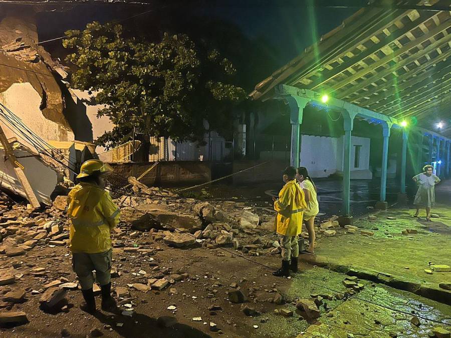 Así quedó iglesia La Merced de Choluteca, tras colapso de su campanario