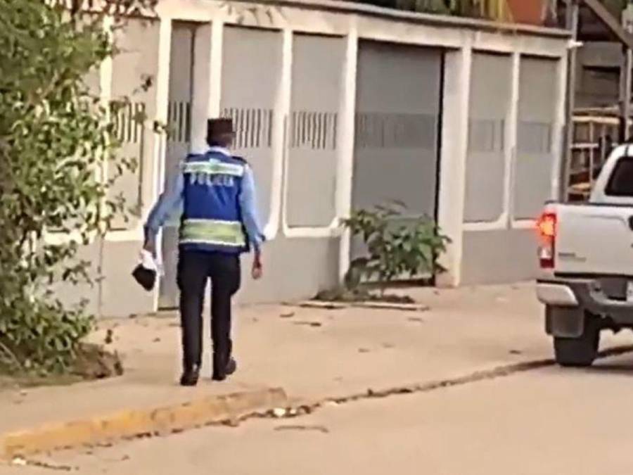 Presencia policial y escepticismo frente a vivienda de Adán Fúnez