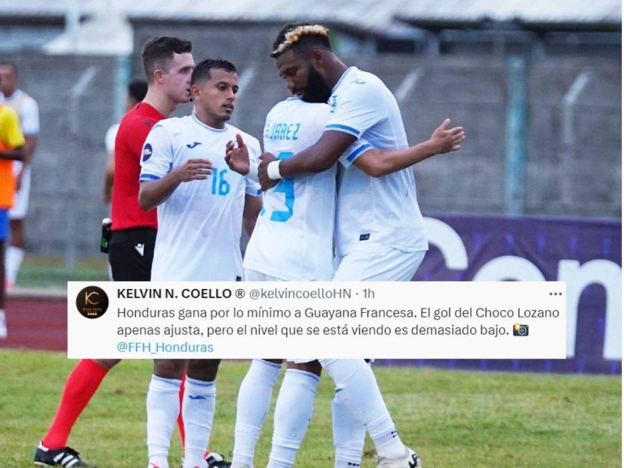 Lo que dicen los periodistas sobre juego de Honduras ante Guayana Francesa