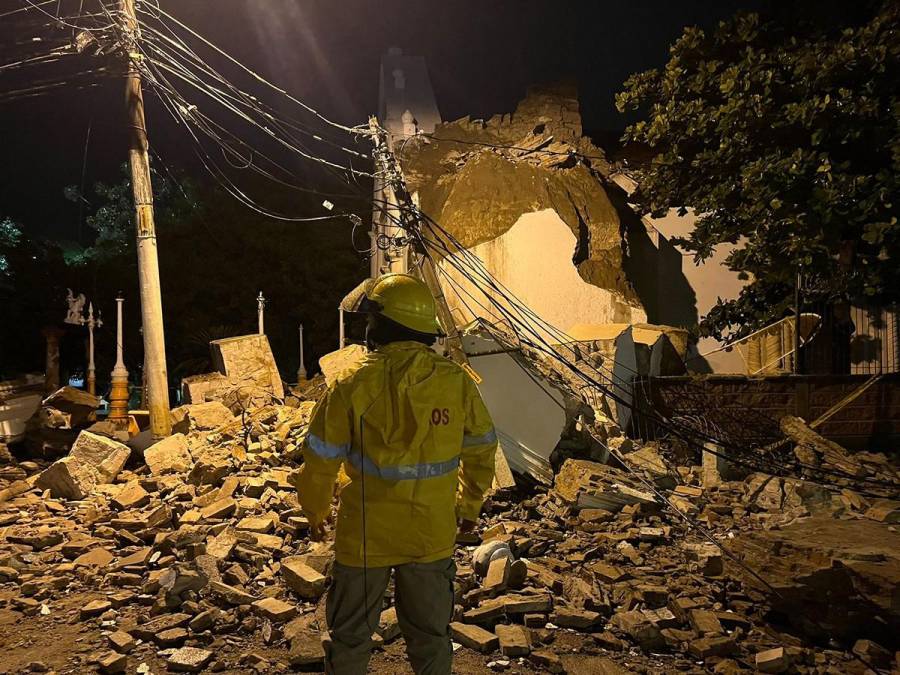 Así quedó iglesia La Merced de Choluteca, tras colapso de su campanario