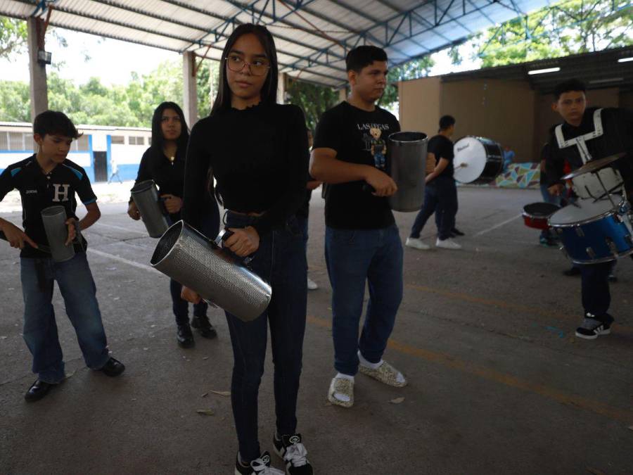 Talento y pasión: banda del Saúl Zelaya Jiménez lista para los desfiles patrios