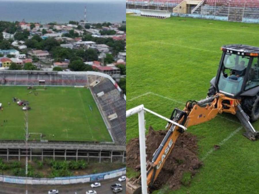 Estadio Ceibeño es cerrado porque inician cambio de grama híbrida y otros arreglos