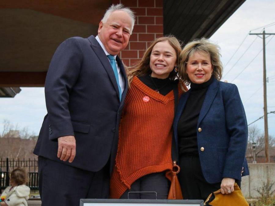 Hope y Gus, ¿quiénes son los hijos de Tim Walz, candidato a vicepresidente de EUA?