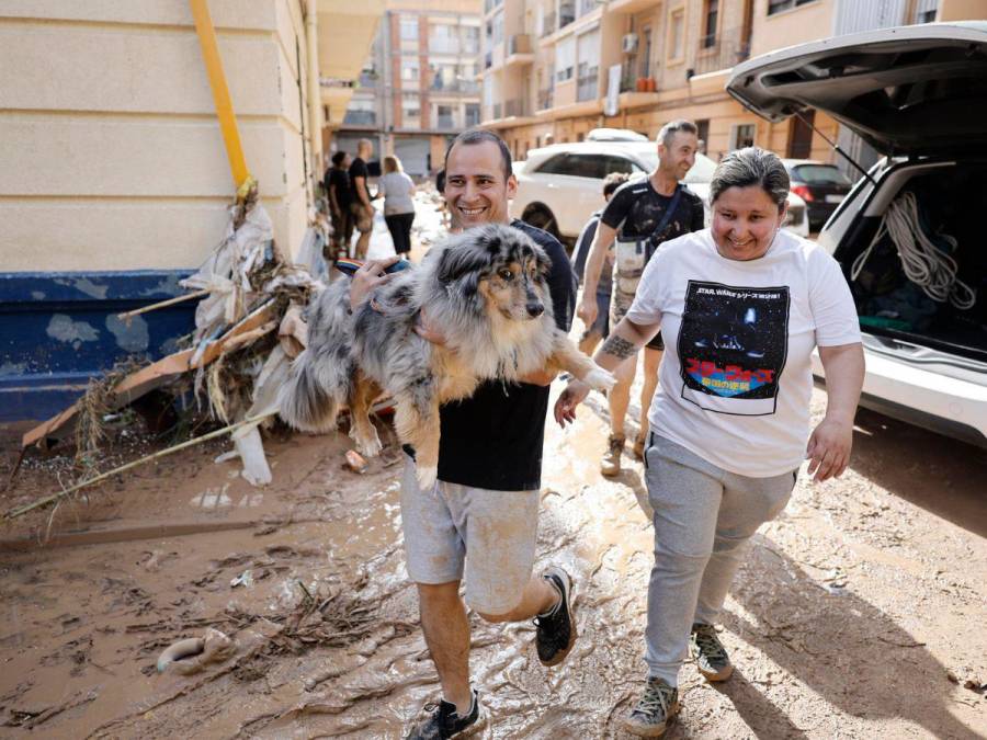 Imágenes tristes: Supermercados colapsados y escasez de agua potable por la DANA en Valencia