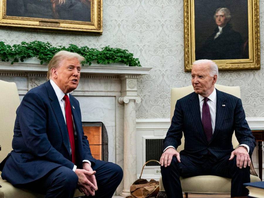 Así fue la reunión de Donald Trump y Joe Biden en la Casa Blanca