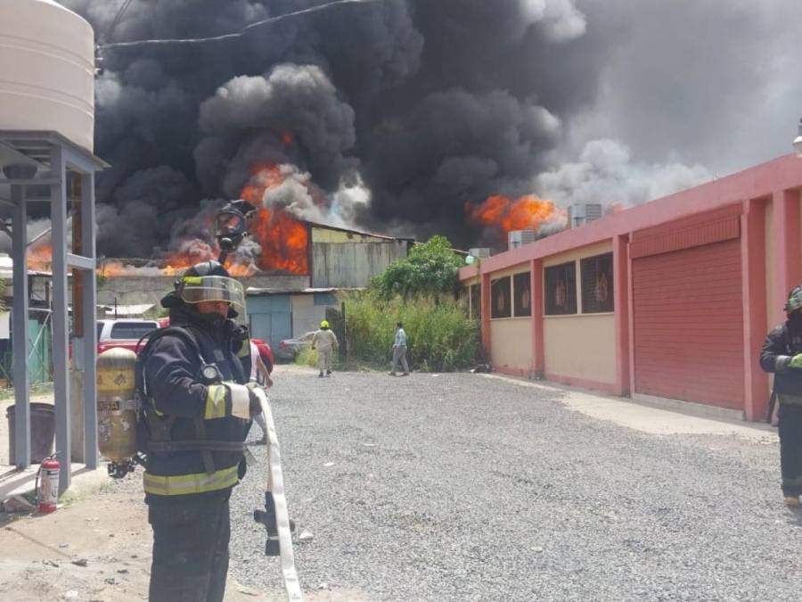 Las imágenes del pavoroso incendio en la colonia El Prado