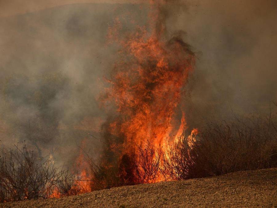 Descontrolado incendio en el noroeste de Los Ángeles consume 10,000 acres