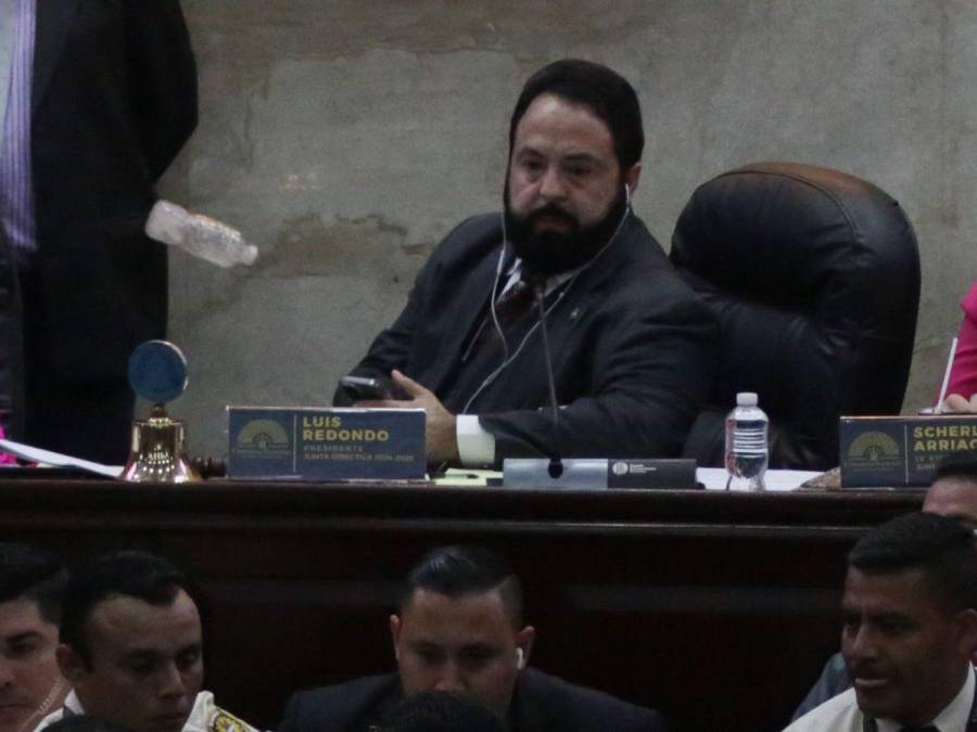 Lanzan botella con agua a Luis Redondo durante sesión en el Congreso Nacional