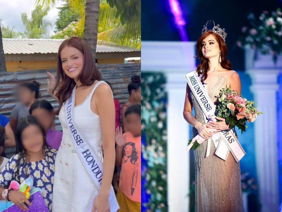 Stephanie Cam, Miss Honduras 2024, sorprende a niños con regalos y comida