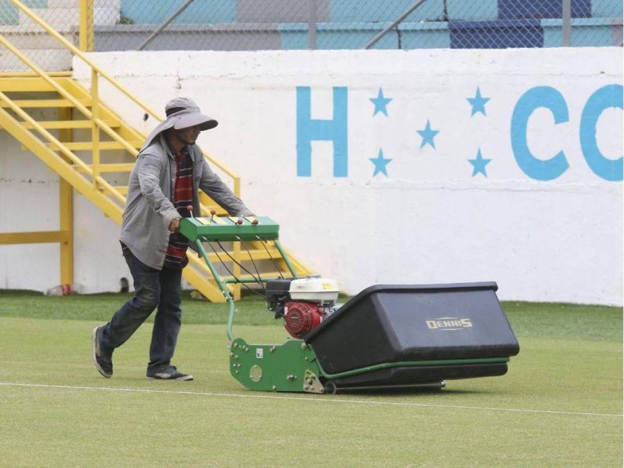 Estadio Morazán recibe nuevos arreglos para el Honduras vs México por Nations League