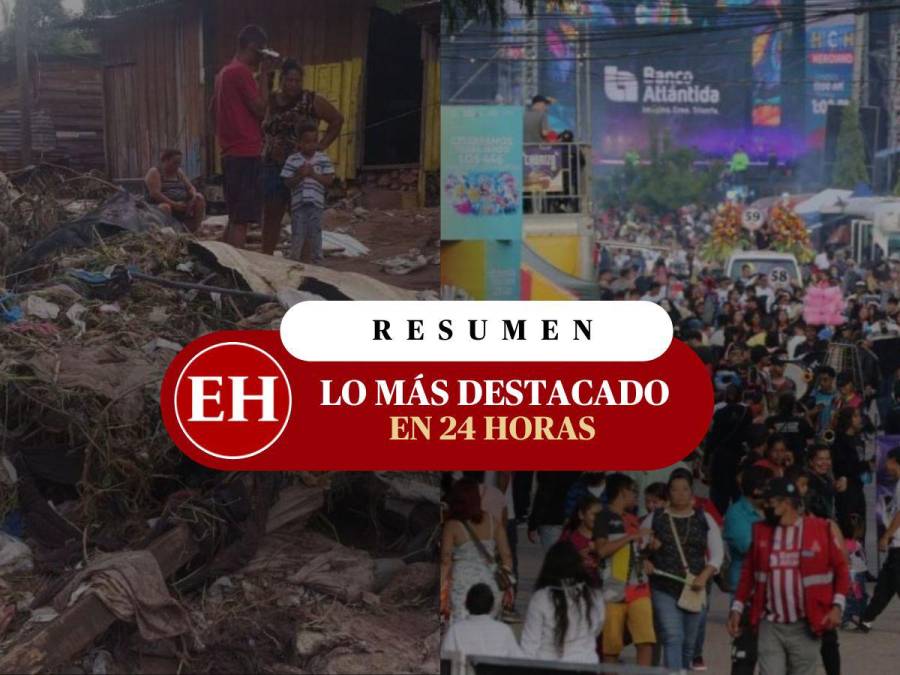 Tegucigalpa entre festejo y daños por lluvias: lo más destacado en 24 horas