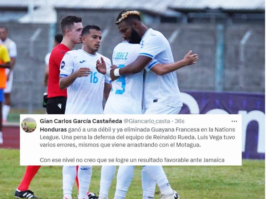 Lo que dicen los periodistas sobre juego de Honduras ante Guayana Francesa