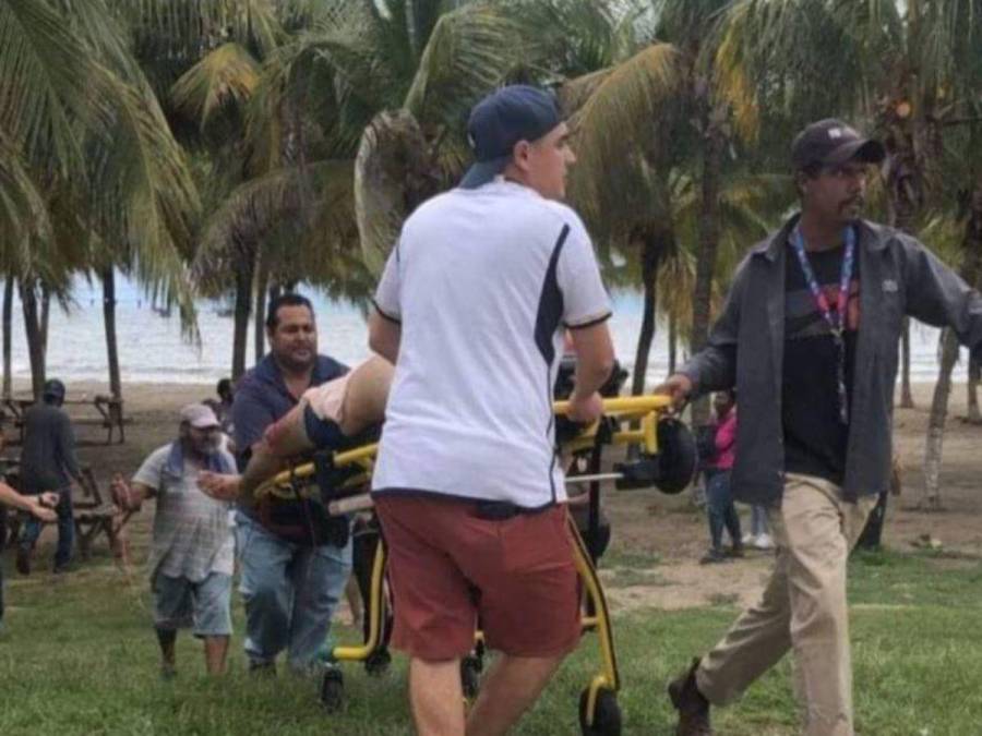 Desolada queda la playa de Tela donde un hombre fue atacado por un tiburón