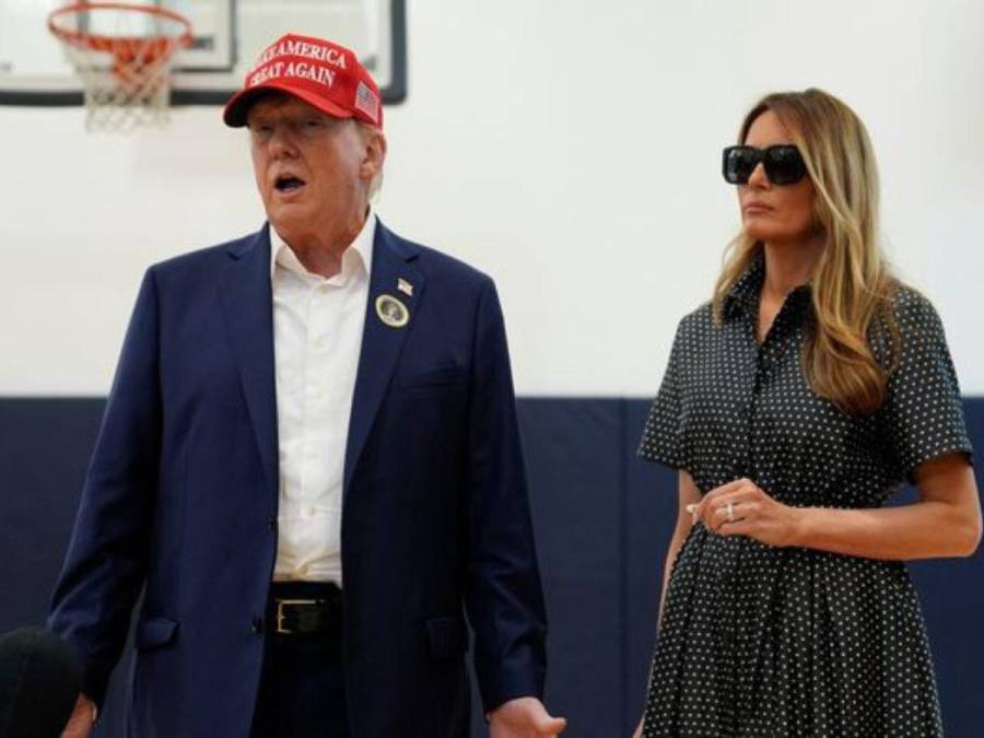 Look de Melania y Donald Trump en el día de las elecciones de EUA