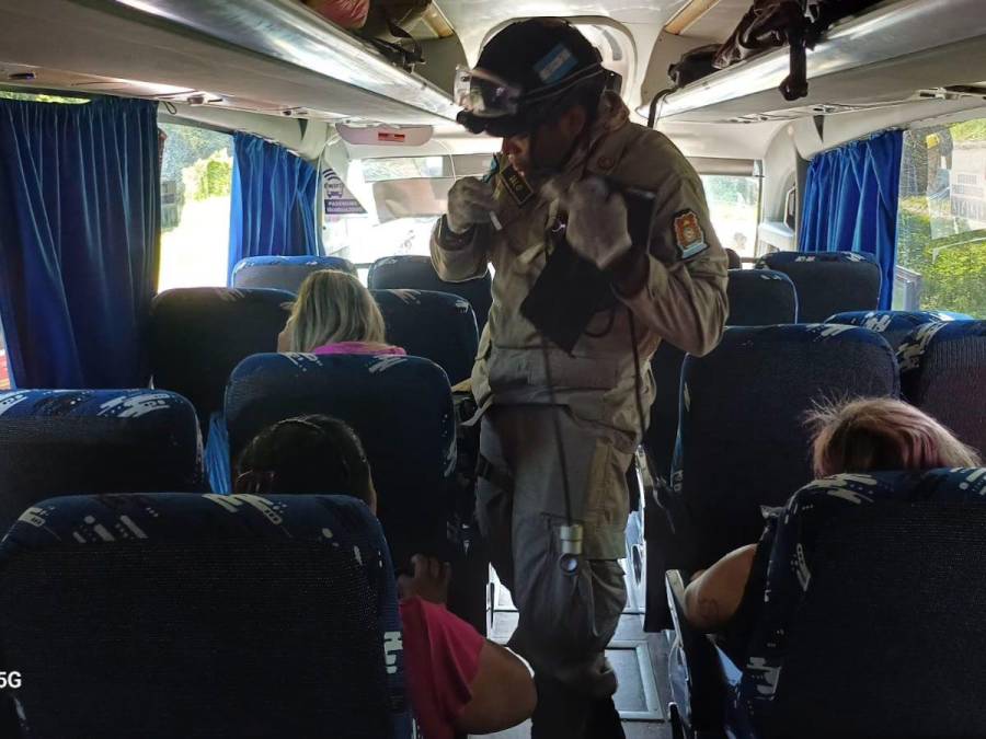 Los destrozos que dejó el choque de buses en Guasaule, Choluteca