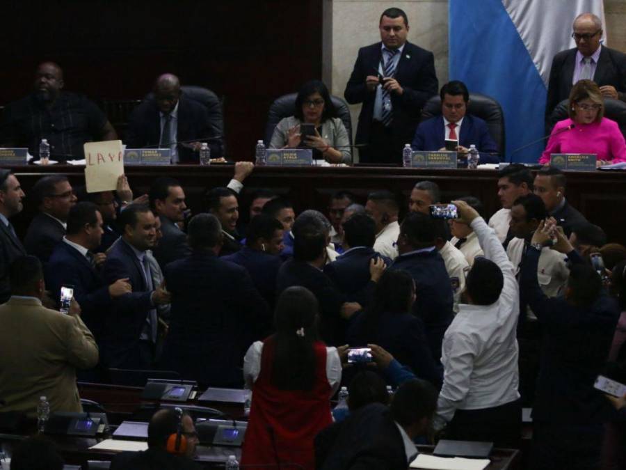 Lanzan botella con agua a Luis Redondo durante sesión en el Congreso Nacional