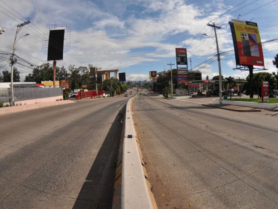 ¡Espectáculo! Sin tráfico, así luce Tegucigalpa durante el Feriado Morazánico