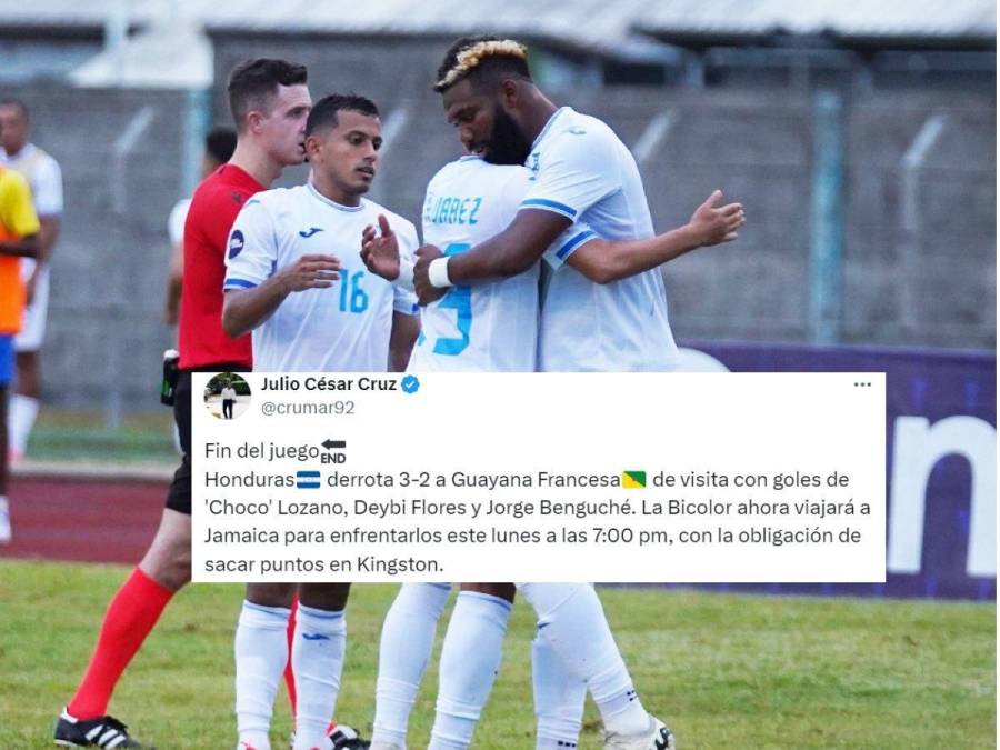 Lo que dicen los periodistas sobre juego de Honduras ante Guayana Francesa