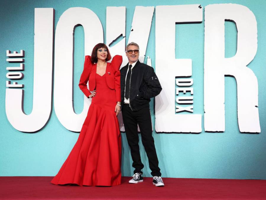 Phoenix, Gaga y Phillips posaron en la premier de Joker: Folie à Deux