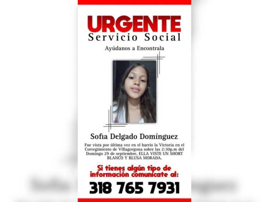 ¿Qué se sabe de Sofía Delgado, la niña desaparecida en Valle del Cauca?