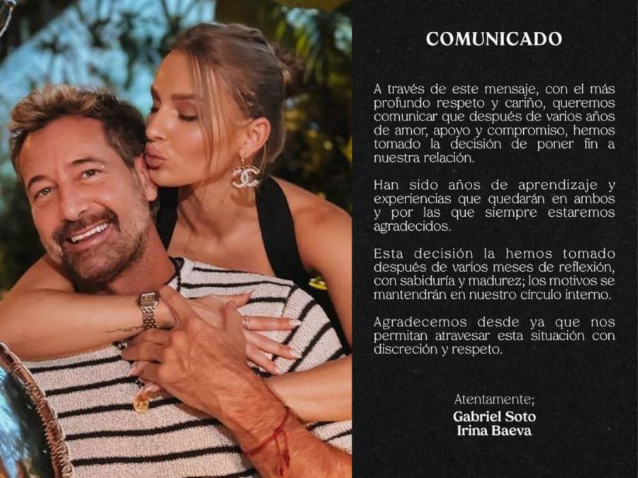 Irina Baeva responde a los rumores de su “reconciliación” con Gabriel Soto