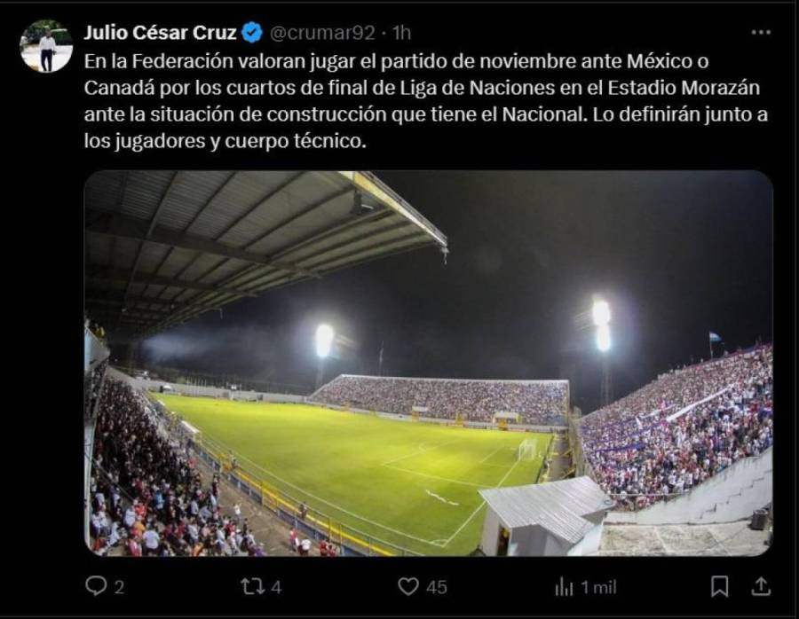 Reacción de la prensa tras clasificación de Honduras a cuartos de final de Nations League