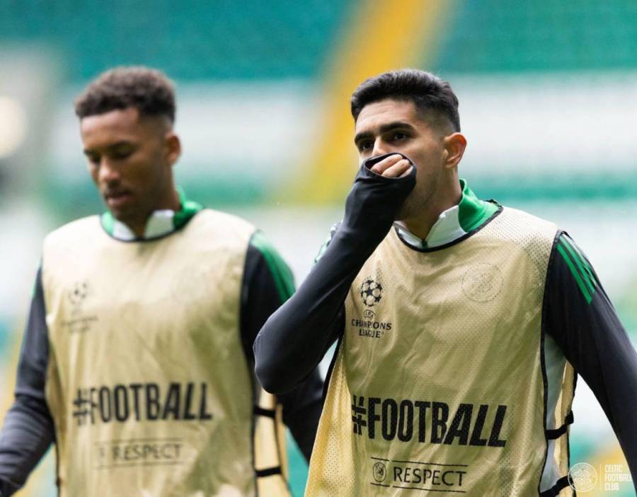 Luis Palma y su último entrenamiento con Celtic para partido de Champions League