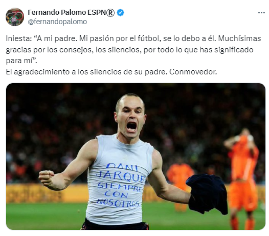 Real Madrid envía recado a Iniesta tras retiro y Messi se pronuncia: “Sos un fenómeno”