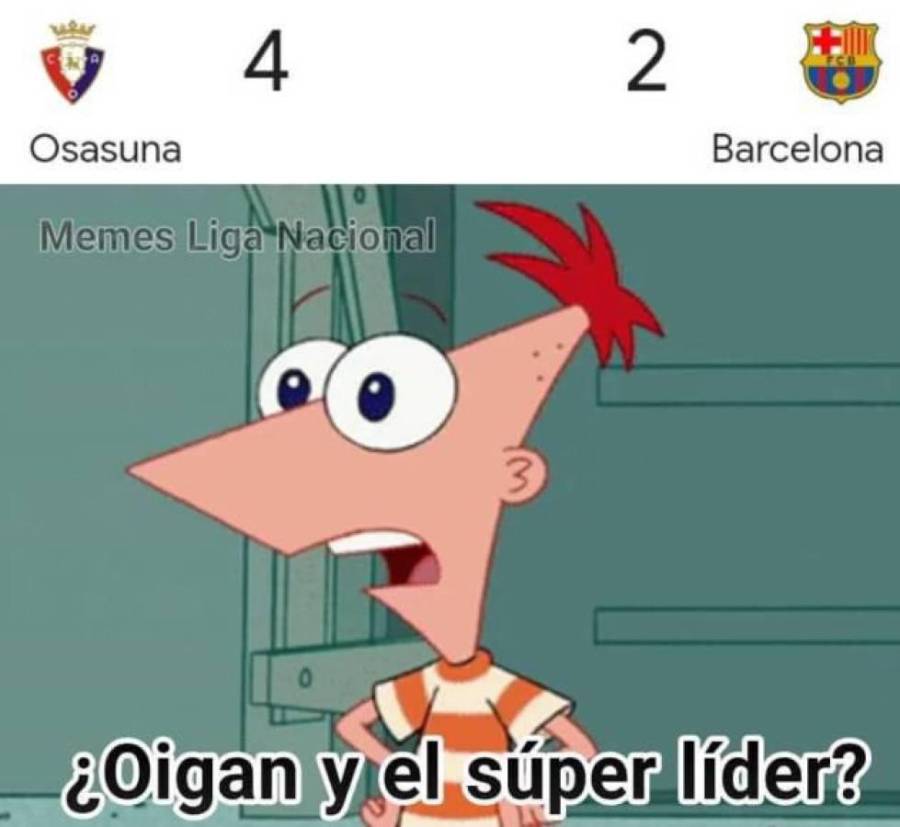 Los divertidos memes que dejó goleada a Barcelona por Osasuna