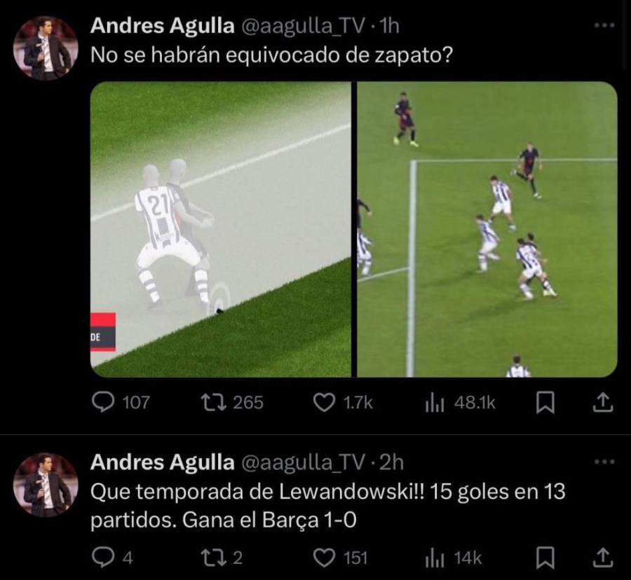 Mejores memes por el polémico gol anulado a Lewandowski en el Barcelona-Real Sociedad