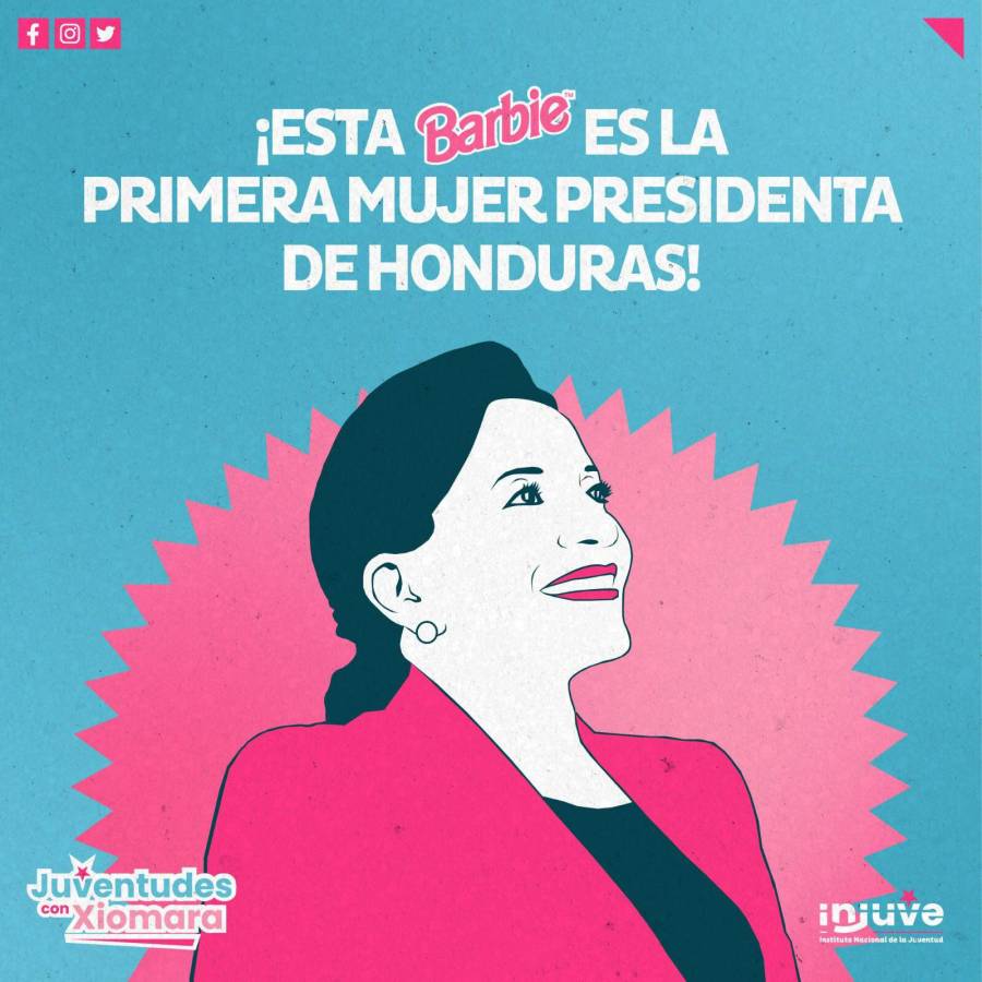 Xiomara Castro es la primera “Barbie” en ser presidenta de Honduras, dice institución gubernamental