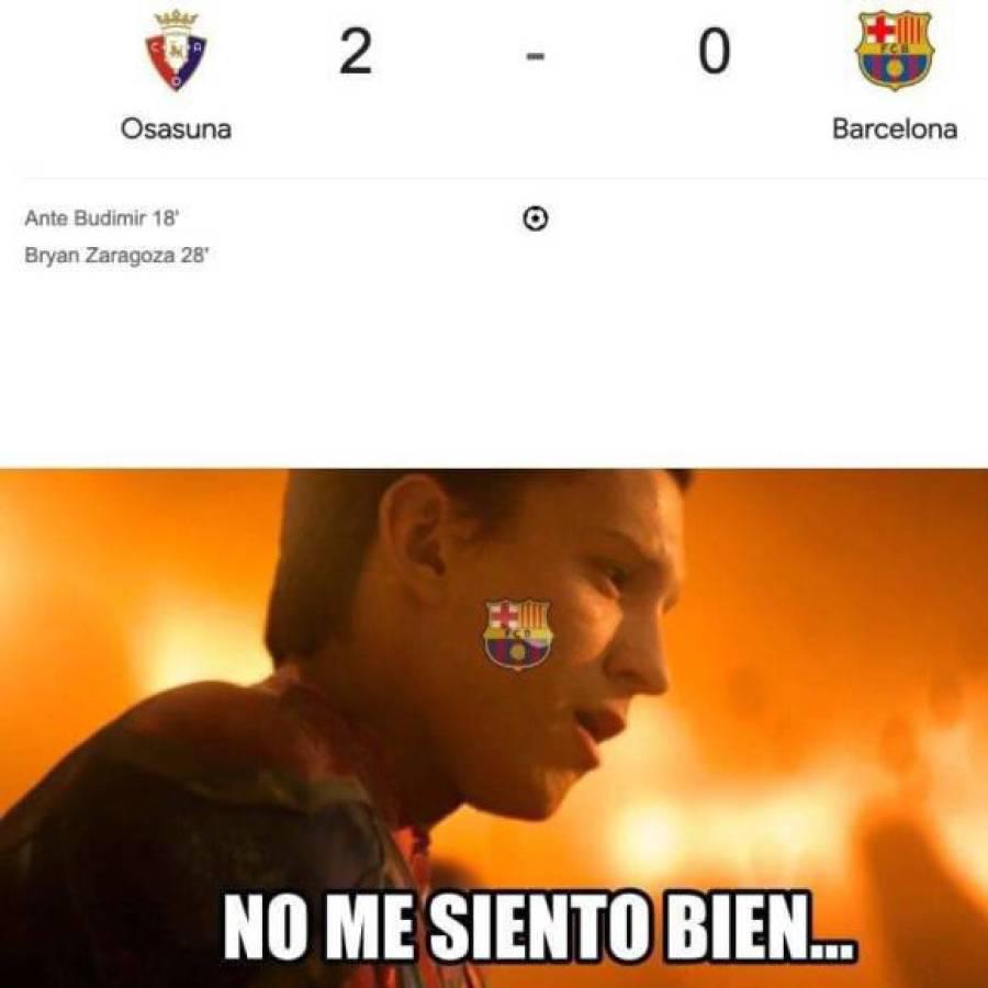 Los divertidos memes que dejó goleada a Barcelona por Osasuna