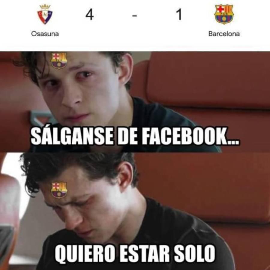 Los divertidos memes que dejó goleada a Barcelona por Osasuna