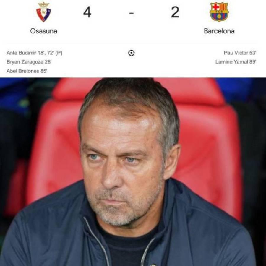 Los divertidos memes que dejó goleada a Barcelona por Osasuna