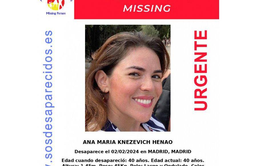 Buscan a Ana María Knezevich Henao, la colombiana desaparecida en Madrid