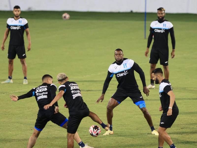 La bicolor entrenando en el Morazán.