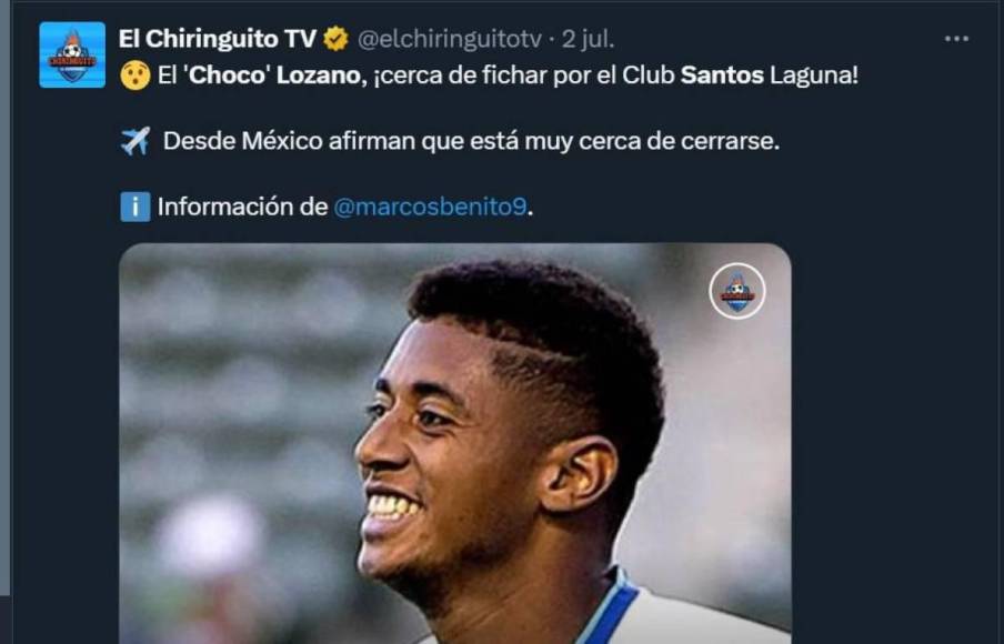 La reacción de periodistas y medios mexicanos por llegada de “Choco” Lozano a Santos