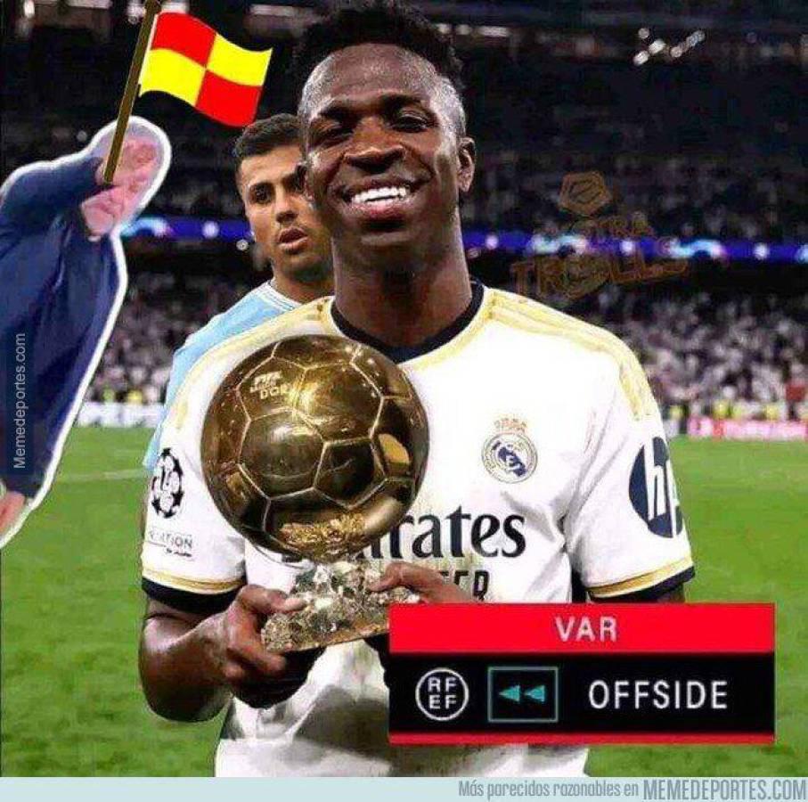 Rodri conquistó el Balón de Oro 2024: Los memes destrozan a Vinicius y Real Madrid