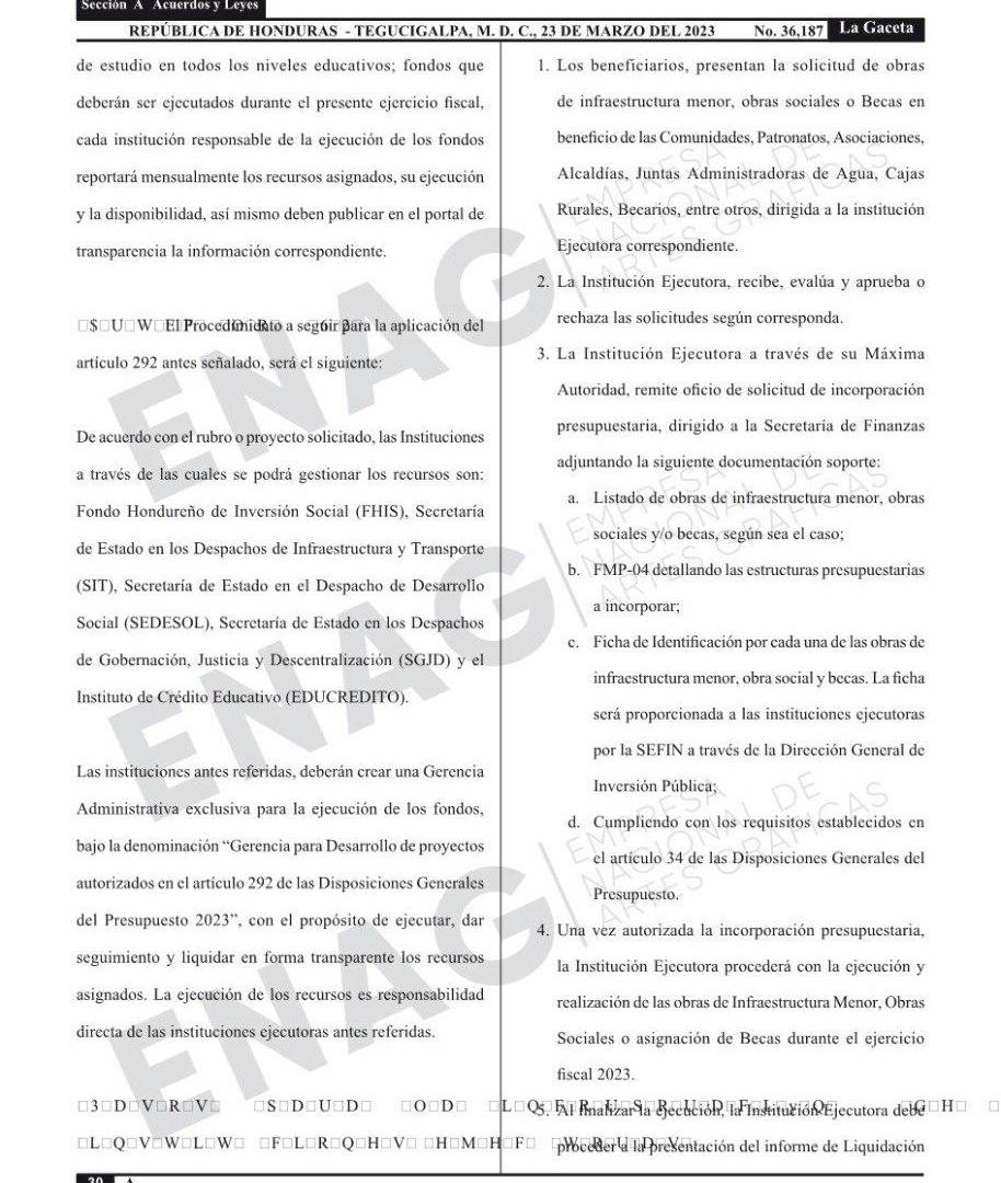 $!La normativa menciona que las instituciones deberán crear una gerencia administrativa para ejecutar, dar seguimiento, y liquidar en forma transparente los recursos.